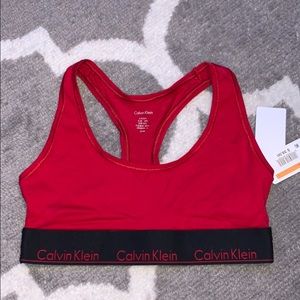 Calvin Klein sports bra. No padding.